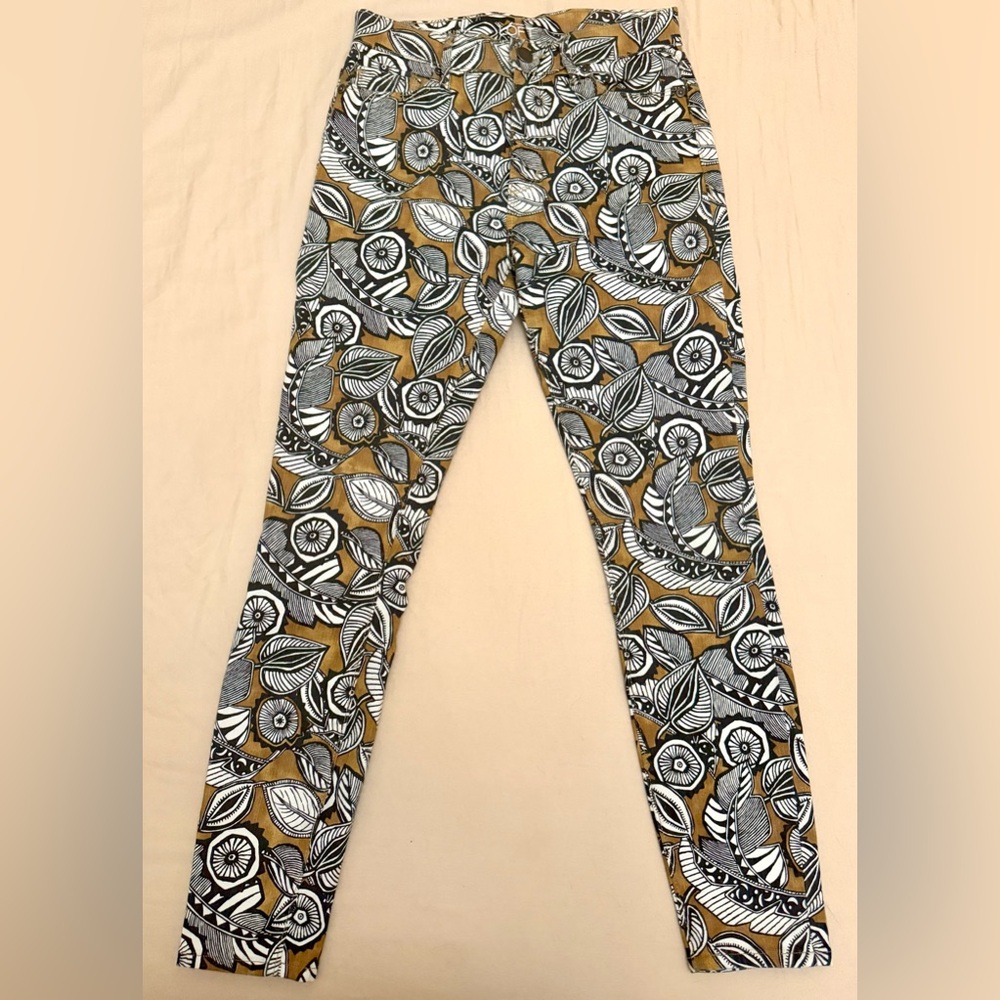 Ann Taylor LOFT Women’s Aztec Floral Printed Modern Skinny Jeans - Size 0/25